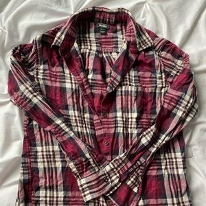 Roots flannel pink and white extra small ❤️